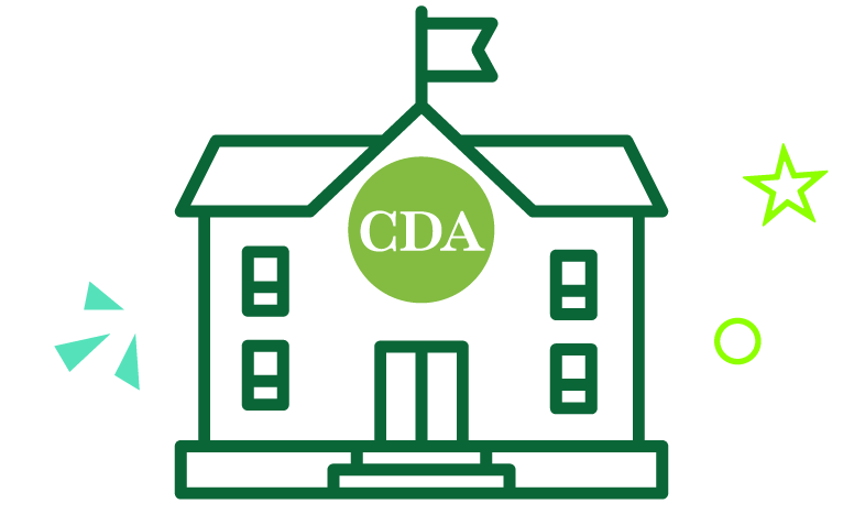 Icon of pencil and paper representing CDA Exam Fee Scholarships for high school.